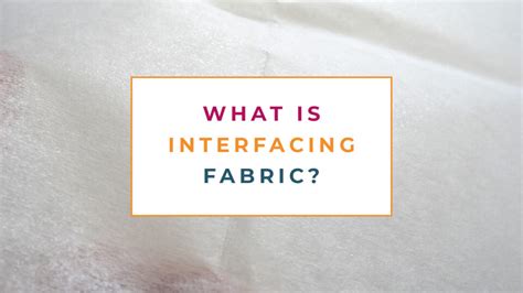 what is interfacing|what is interfacing made from.
